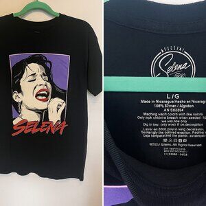 Selena Quintanilla Graphic T-Shirt Black Size L Official Just Funky 2023 Latina